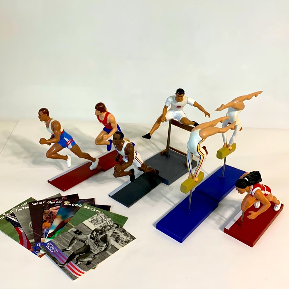 Olympic figurine w card Mattel vintage